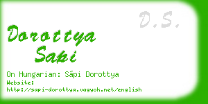 dorottya sapi business card